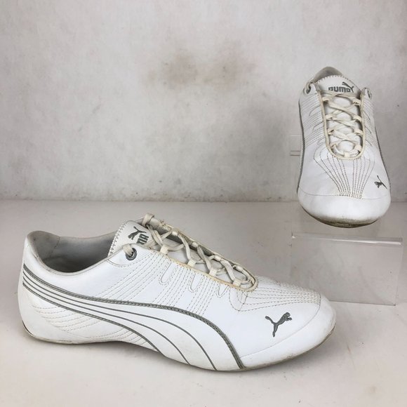 Puma Shoes Puma Womens Size 95 Etoile White Leather Laceup Classic